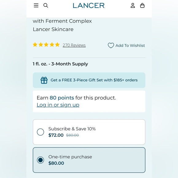Lancer NIB Omega Hydrati Oil 1.0 fl oz $80 MSRP - Picture 2 of 7